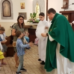 Poświęcenie tornistrów i przyborów szkolnych